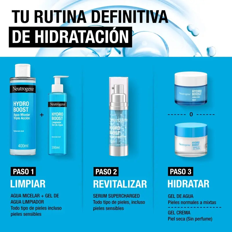 Neutrogena Hydro Boost Água Micelar Desmaquilhante para Limpeza Facial, 400 ml