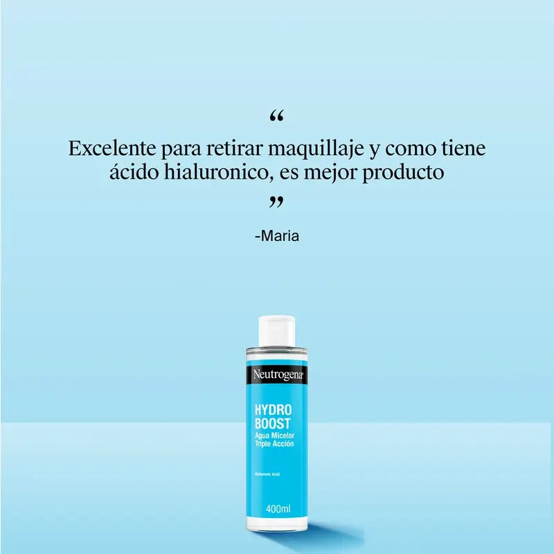 Neutrogena Hydro Boost Água Micelar Desmaquilhante para Limpeza Facial, 400 ml