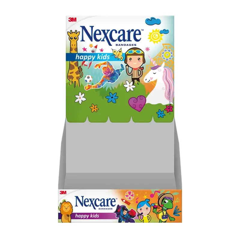 Faixa de proteção para crianças Nexcare Kids com design de profissões variadas, 20 unidades