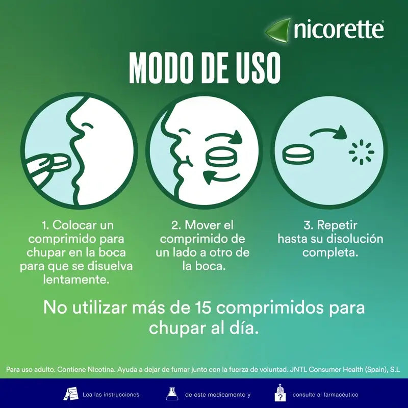 Nicorette® Supermint 2 mg, 40 comprimidos