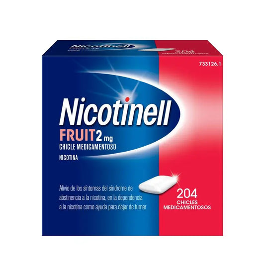 Nicotinell Fruit 2mg, 204 Gomas de mascar medicadas