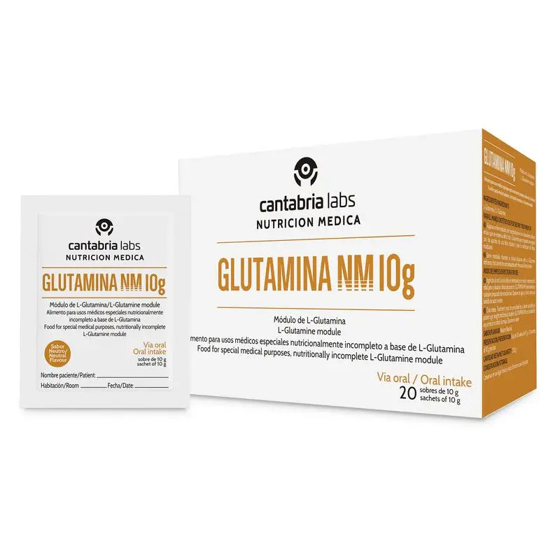Glutamina NM 10g x 120 saquetas, Cantabria Labs Nutrición Médica