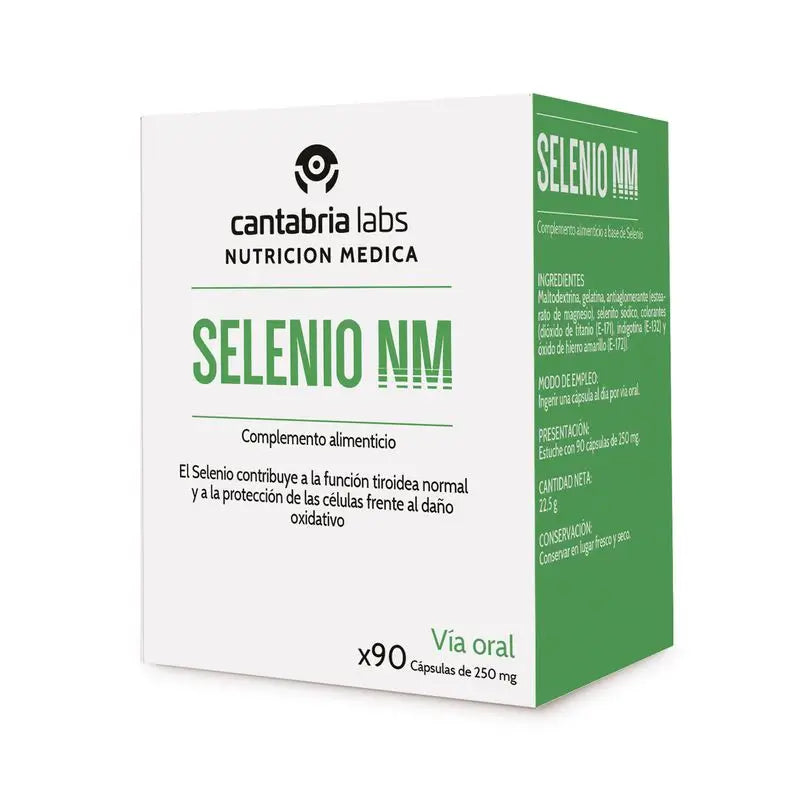 Selénio NM 90 Cápsulas, Cantabria Labs Nutrição Médica