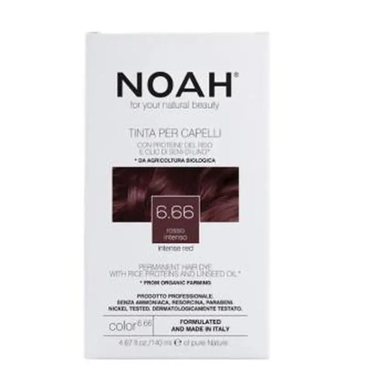 Noah Tinte Capilar Castaño Rojo Intenso 6.6 140Ml.