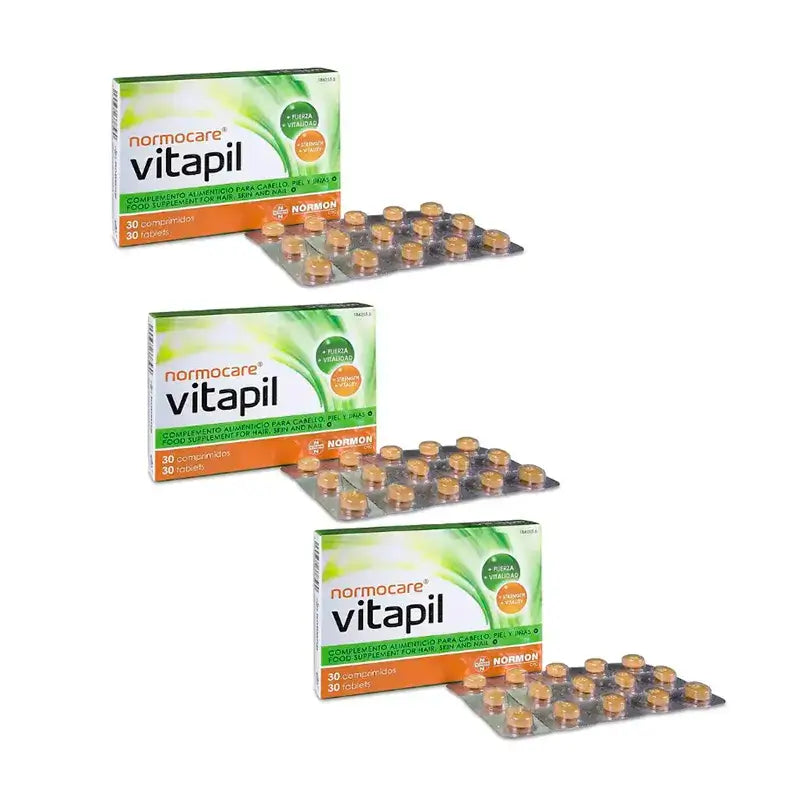 Normocare Vitapil, Embalagem 3 x 30 comprimidos