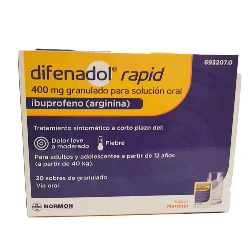 Normodol 400 mg Granulado para solução oral Efg, 20 saquetas
