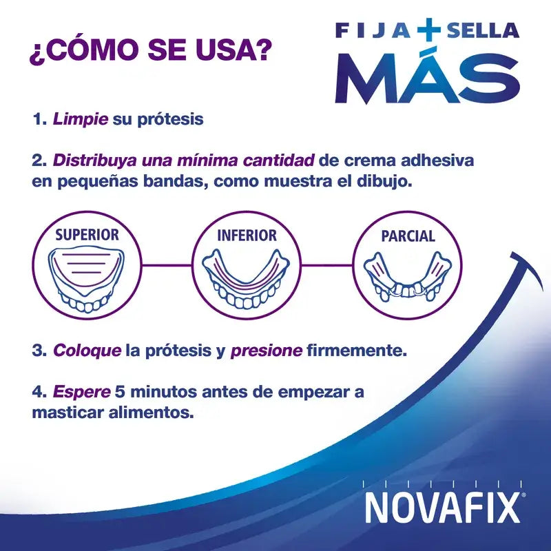 Novafix Creme Adesivo para Dentaduras , 40 g