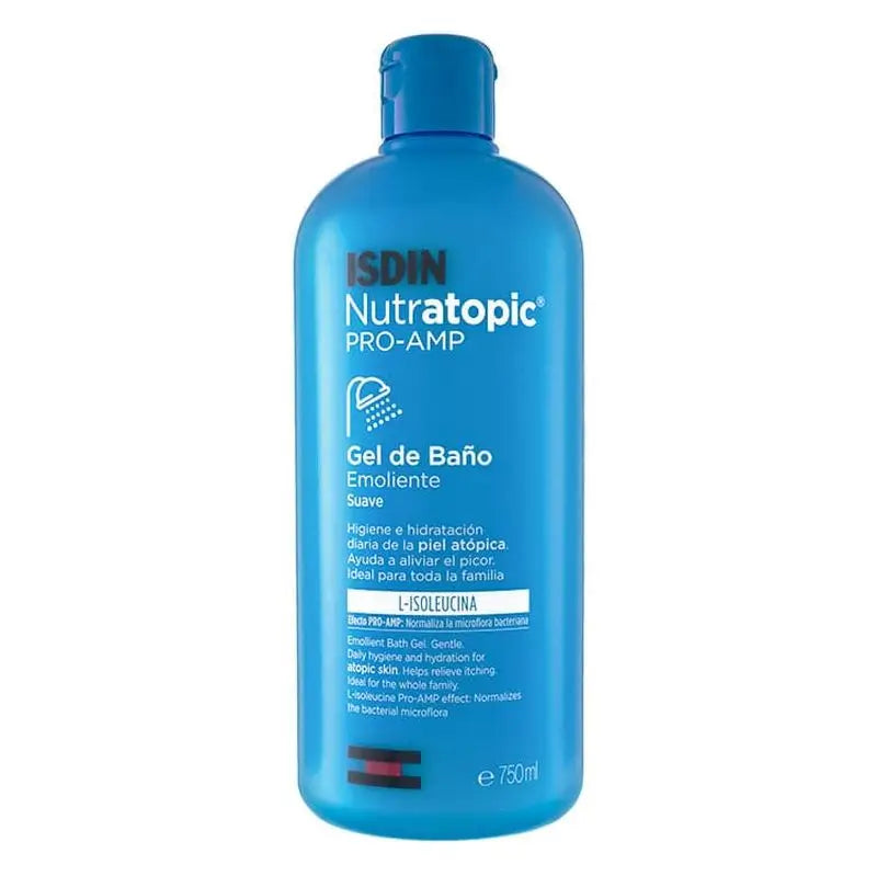 Gel de Banho Emoliente Isdin Nutratopic Pro-Amp 750ml