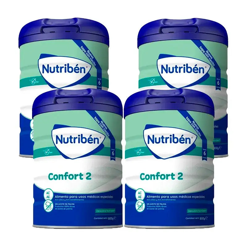 Nutribén Comfort 2 Leite Continuação, 4 x 800g