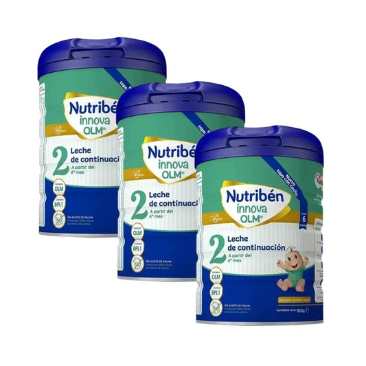 Nutribén Innova 2 Leite de Continuação, embalagem de 3 x 800 gr