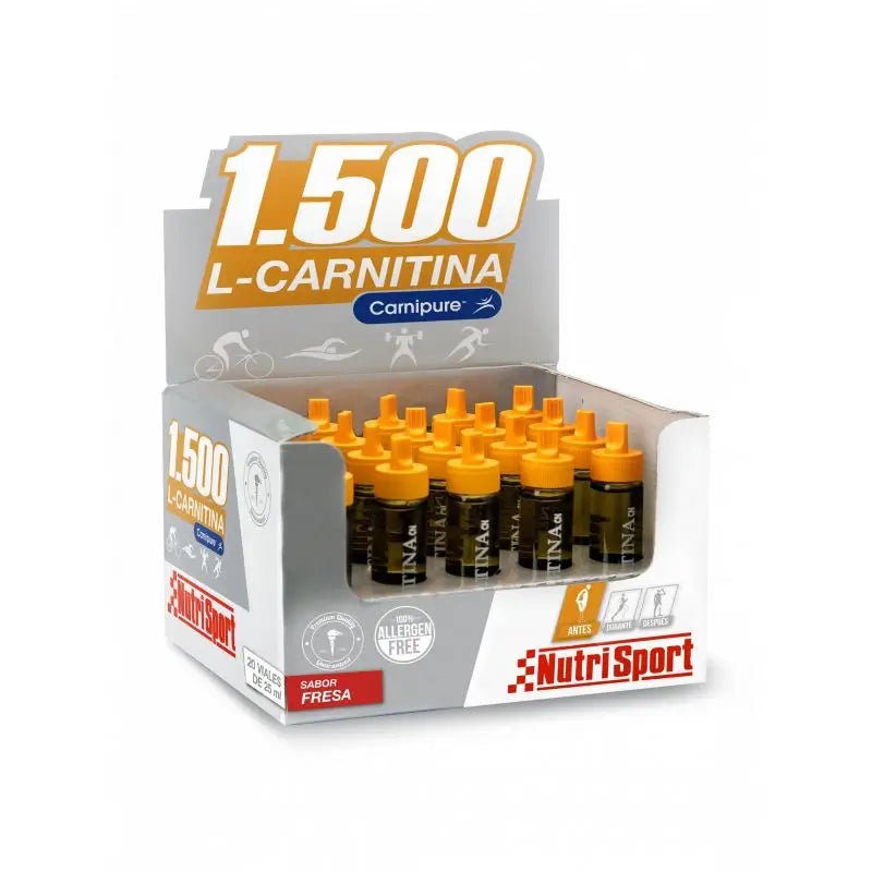 Nutrisport L-Carnitina 1500 Fresa , 20 viales