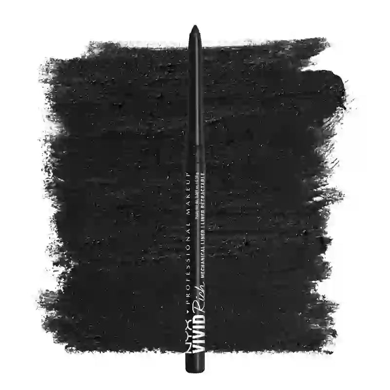 Nyx Vivid Rich Mechanical Mechanical Pencil Retractable Eyeliner Shade 01 , 0,28 gr