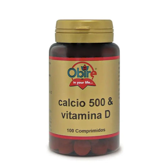 Obire Calcio 500 + Vitamina D , 100 comprimidos