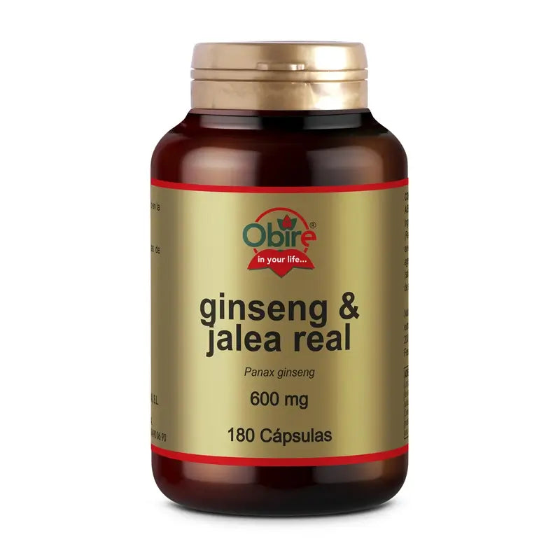 Obire Ginseng e Geleia Real 600 Mg. 180 Cápsulas