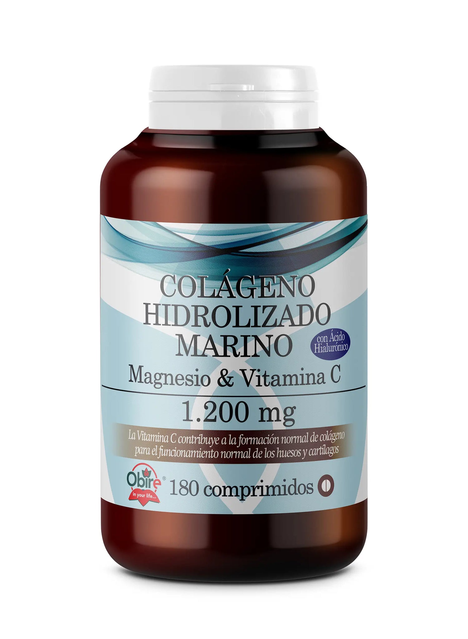 Obire Gran Formato Colageno Marino Hidrolizado + Mg. 1200 Mg , 180 comprimidos