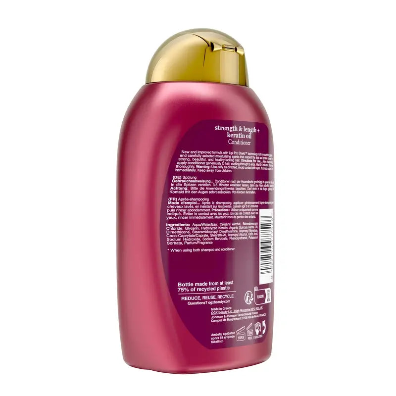 OGX Óleo de Queratina Condicionador, Cabelo Frágil, 385 ml