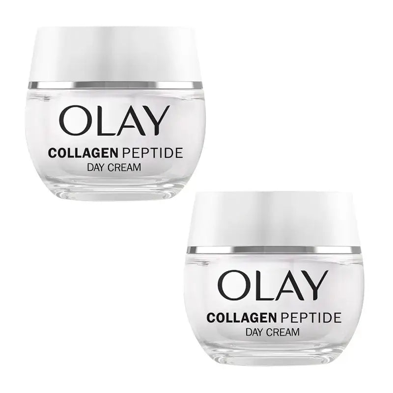 Olay Collagen Peptides 24H Creme de Dia, embalagem de 2 x 50 ml
