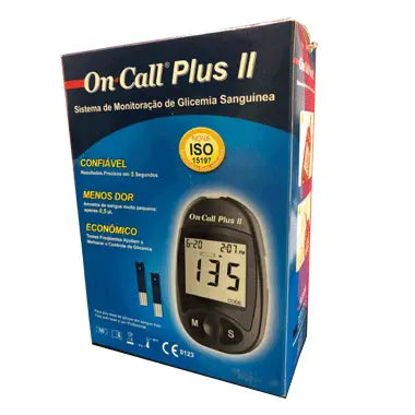 Medidor de glicose no sangue Edda Pharma On Call Plus Ii
