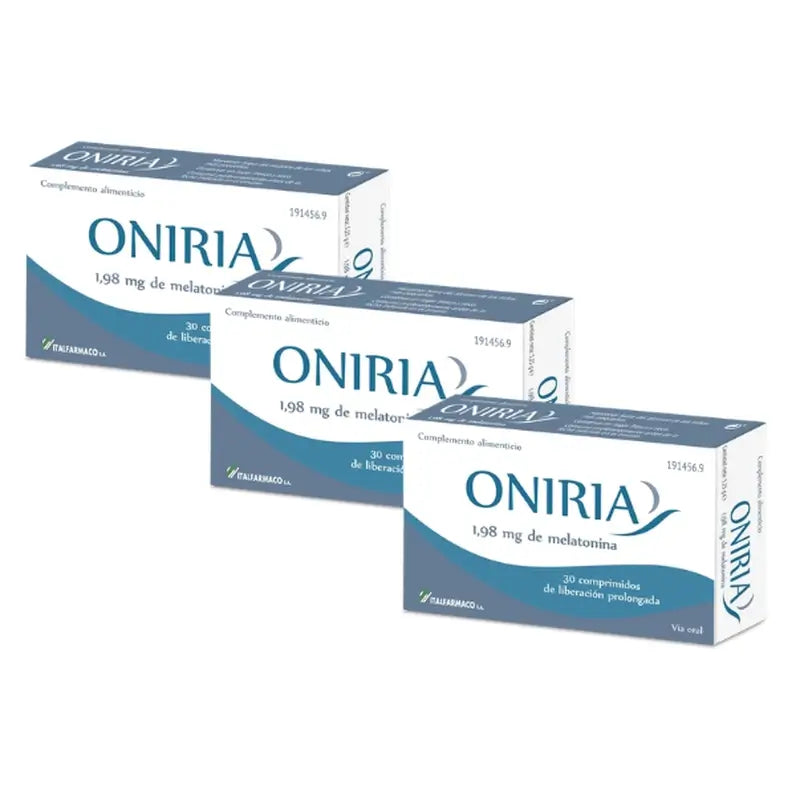 Oniria Lib Prol Nutraceutical 1,98 mg Embalagem 3 x 30 comprimidos