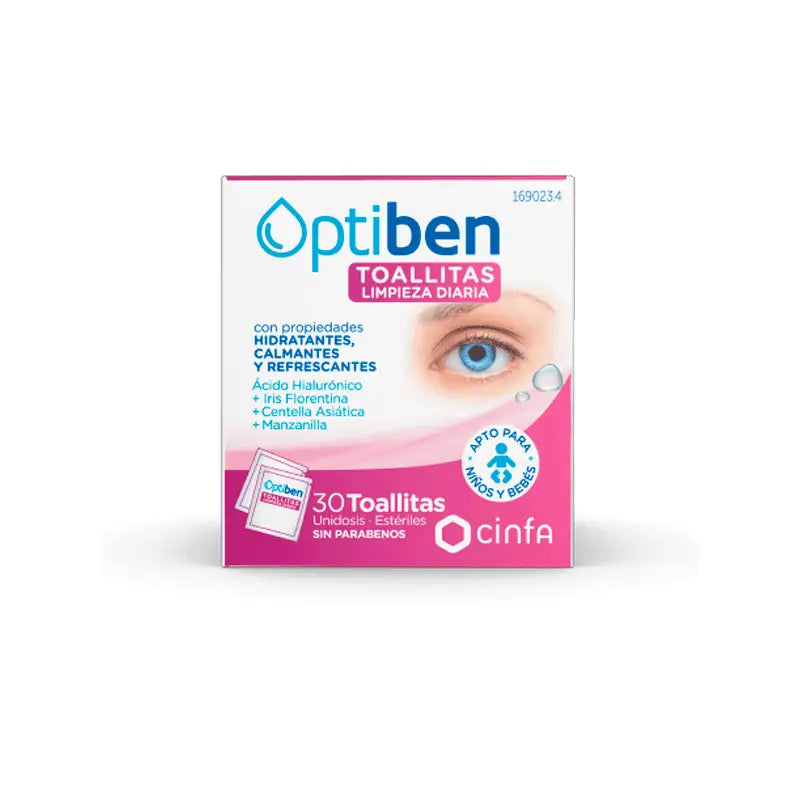 Cinfa Optiben Toalhetes de Limpeza 30 unidades