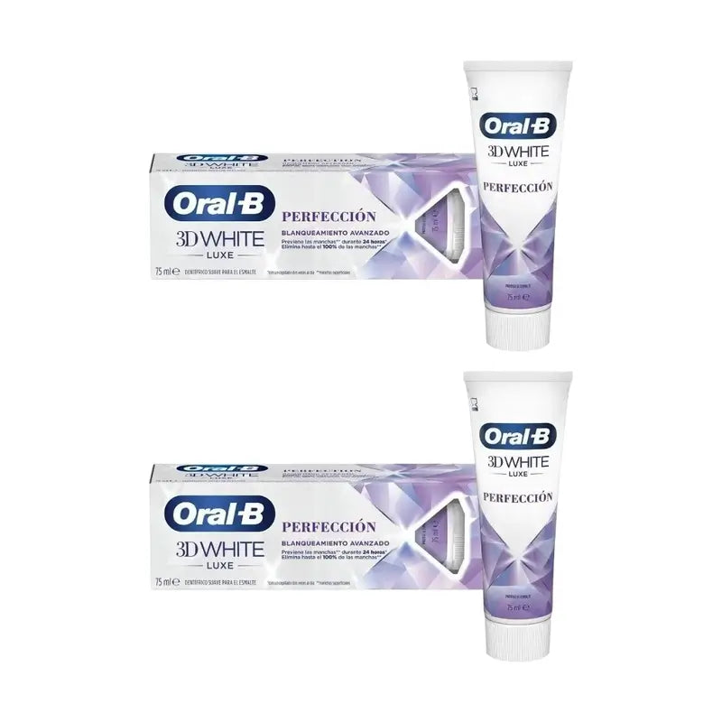 Oral-B 3Dwhite Luxe Perfection Pasta de dentes branqueadora 2X75 Ml