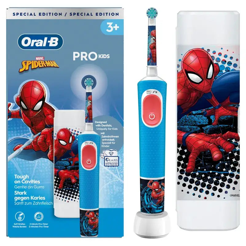 Oral-B Vitality Kids Box Escova de dentes recarregável Homem-Aranha
