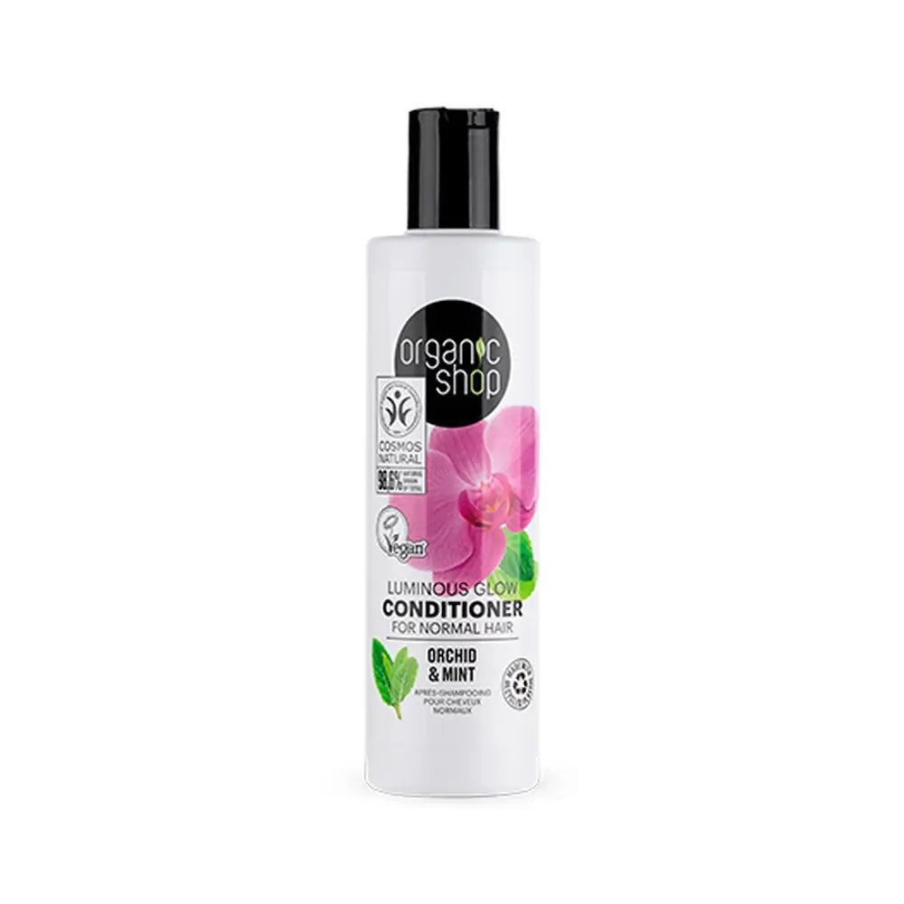 Condicionador Organic Shop para Cabelos Normais Orquídea e Hortelã, 280 Ml