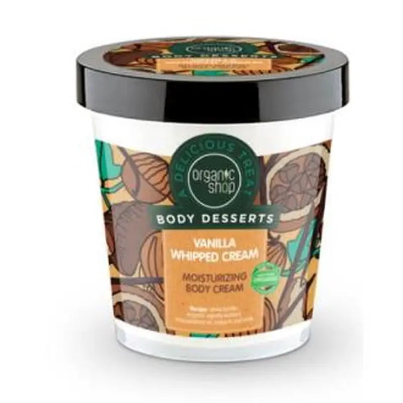 Organic Shop Crema Corporal Hidratante Crema Vainilla 450Ml.