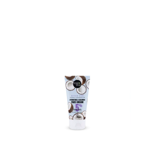 Organic Shop Creme Facial Hidratante e Suavizante Coco Aftersun + Pantenol 5?%, 50 Ml