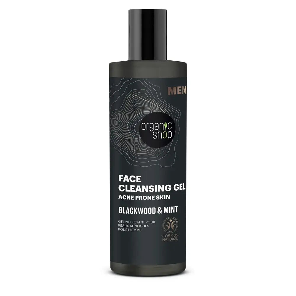 Gel de limpeza com casca de carvalho e hortelã-pimenta para peles acneicas, 200 ml