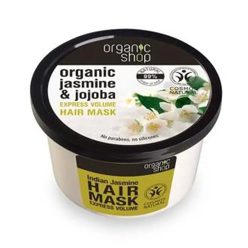 Organic Shop Mascarilla Capilar Volu Express Jazmin India 250Ml