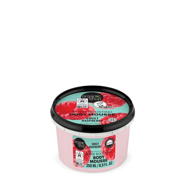 Organic Shop Mix Mousse Corporal Renovadora de Framboesa, 250 ml