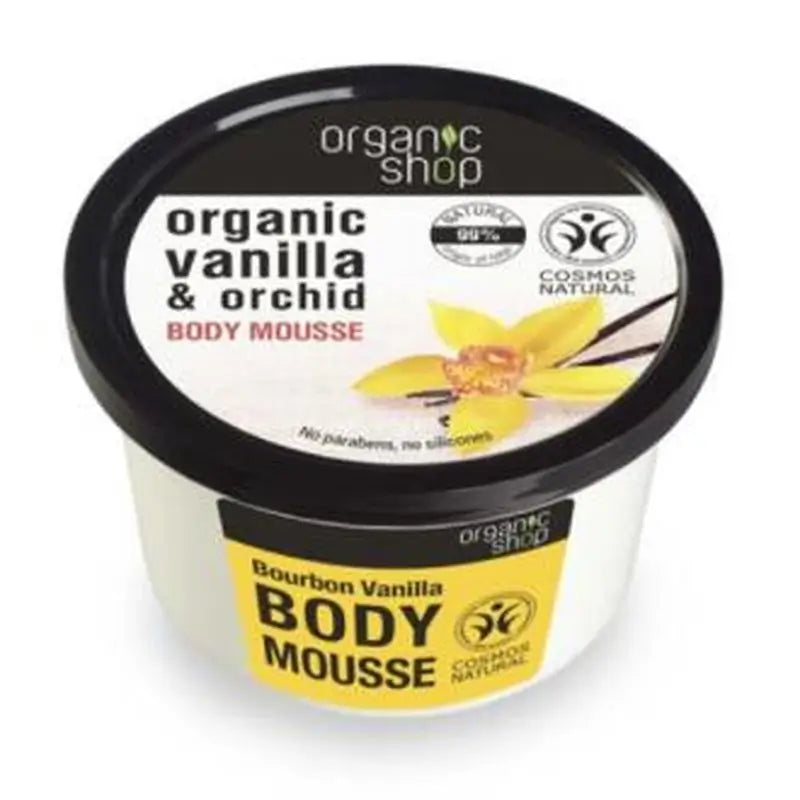 Organic Shop Mousse Corporal Vainilla Bourbon 250Ml.