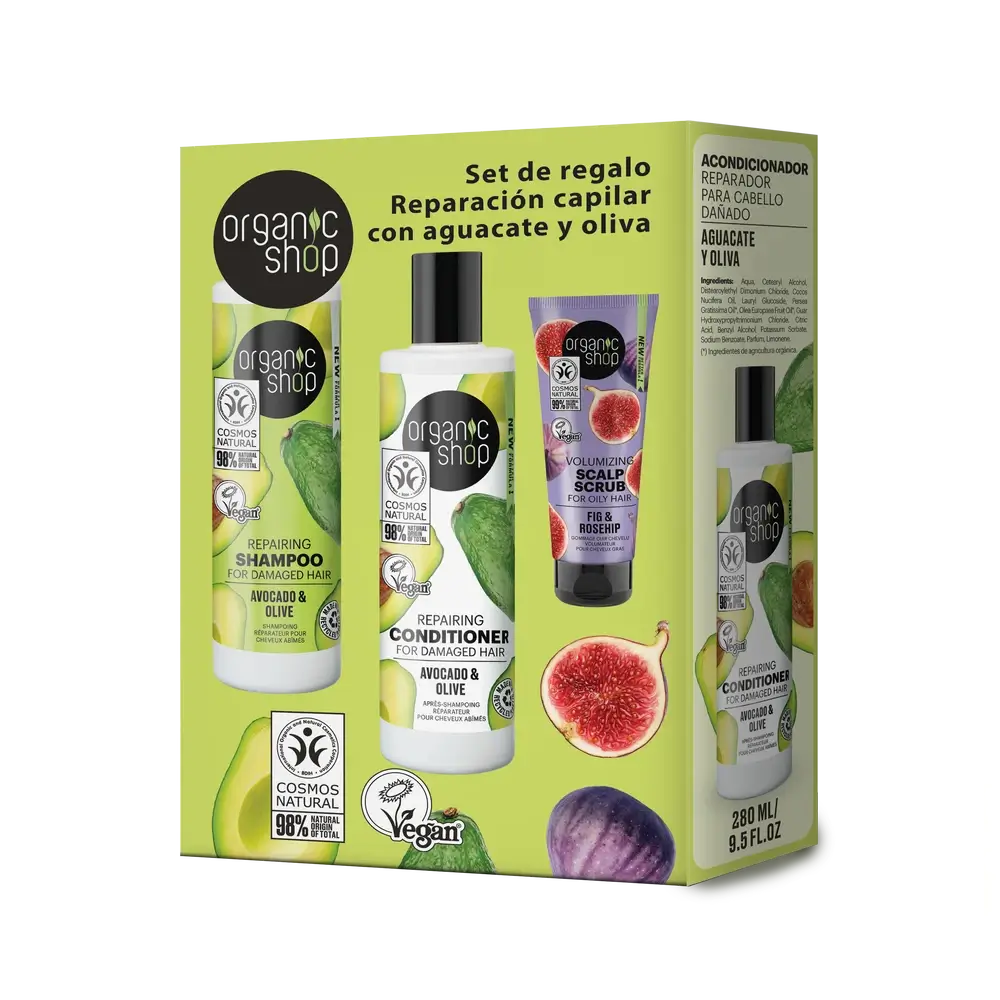 Conjunto de oferta Organic Shop Os Repairing Hair, 280Ml / 280Ml / 75Ml