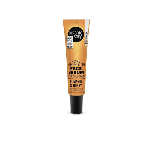 Organic Shop Organic Shop Sérum facial minimizador de poros para pele oleosa Abóbora e mel, 30 ml