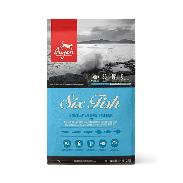 Orijen Canine Adult 6 Pescados 11Kg pienso para perros
