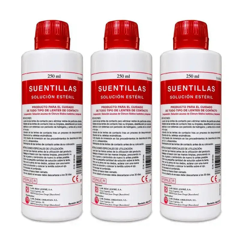 Orravan Triplo Solução Única para Lentes de Contacto 3 x 250 ml