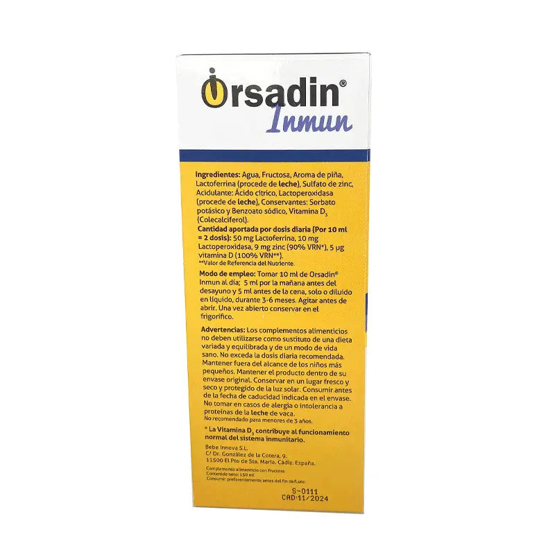 Orsadin Inmum Líquido, 150 ml