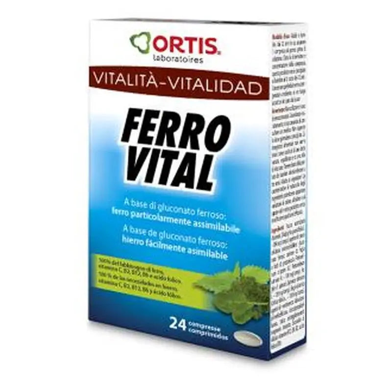 Ortis Ferro Vital 24 Comprimidos