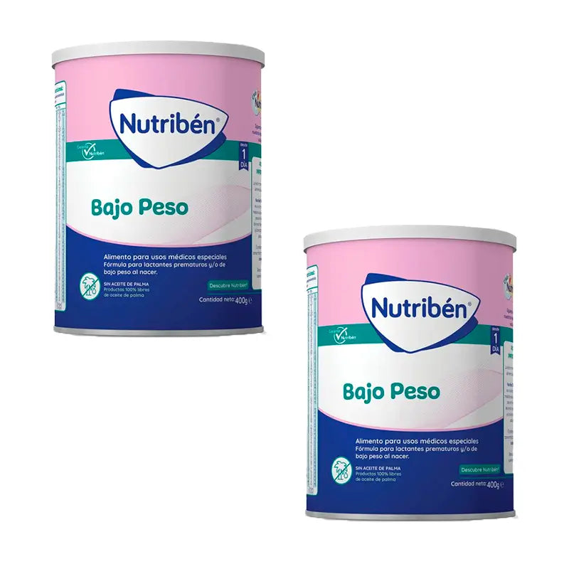 Leite de baixo peso Nutribén, 2 X 400 gramas
