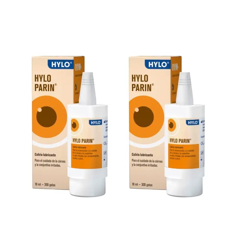 Hylo Parin Eye Drops 10 ml, embalagem de 2