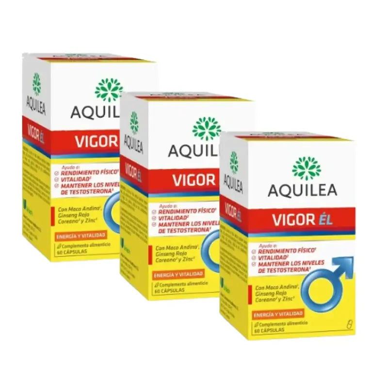 Aquilea Vigor Him, Embalagem 3 x 60 cápsulas