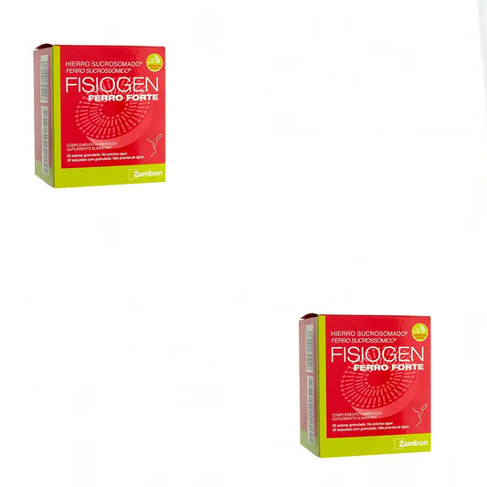 Fisiogen Ferro Forte, Embalagem 2x30 Saquetas