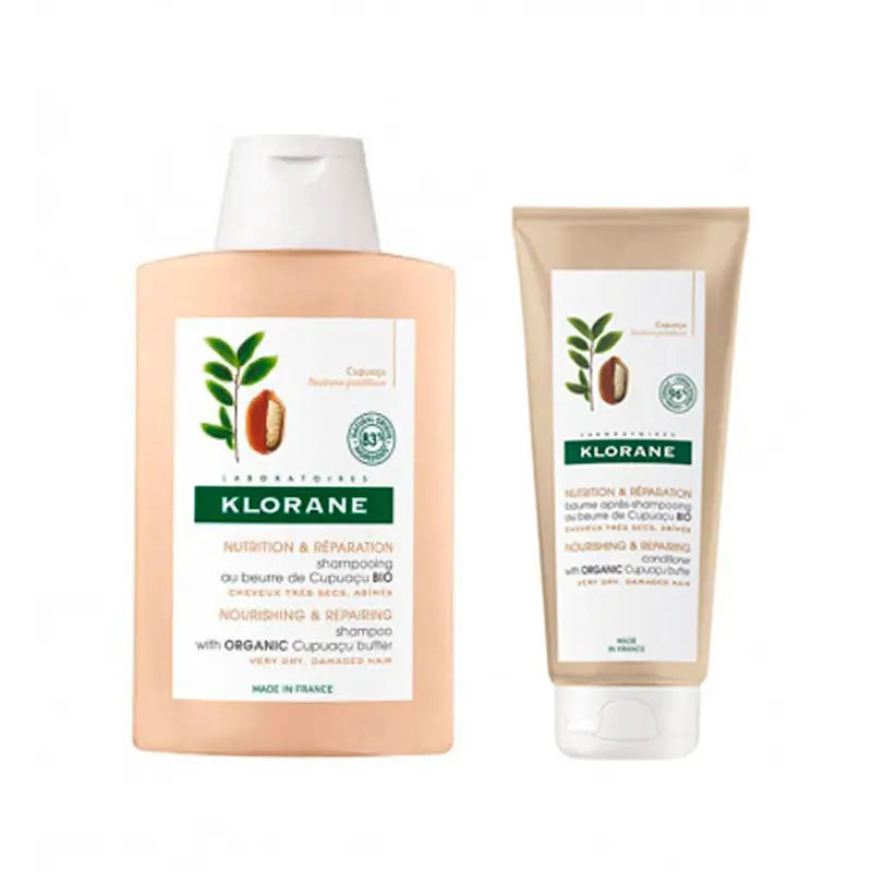 Klorane Pack Champú al CupuaÇu Bio, 400 ml + Klorane Acondicionador al CupuaÇu Bio, 200 ml