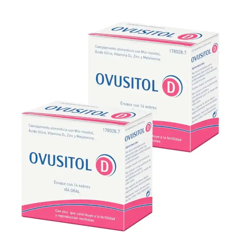 Ovusitol D, embalagem 2x14 envelopes