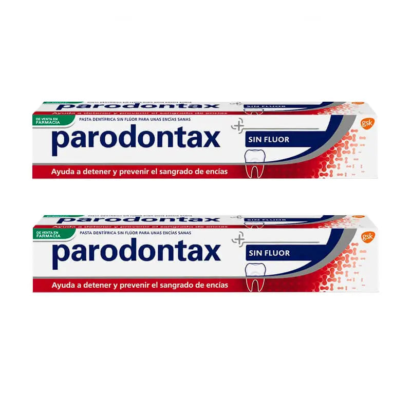 Pacote de pasta de dentes sem flúor Parodontax, 2 x 75 ml