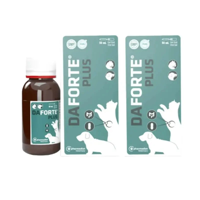 Daforte Plus Gel Oral, Embalagem 2 x 50 ml