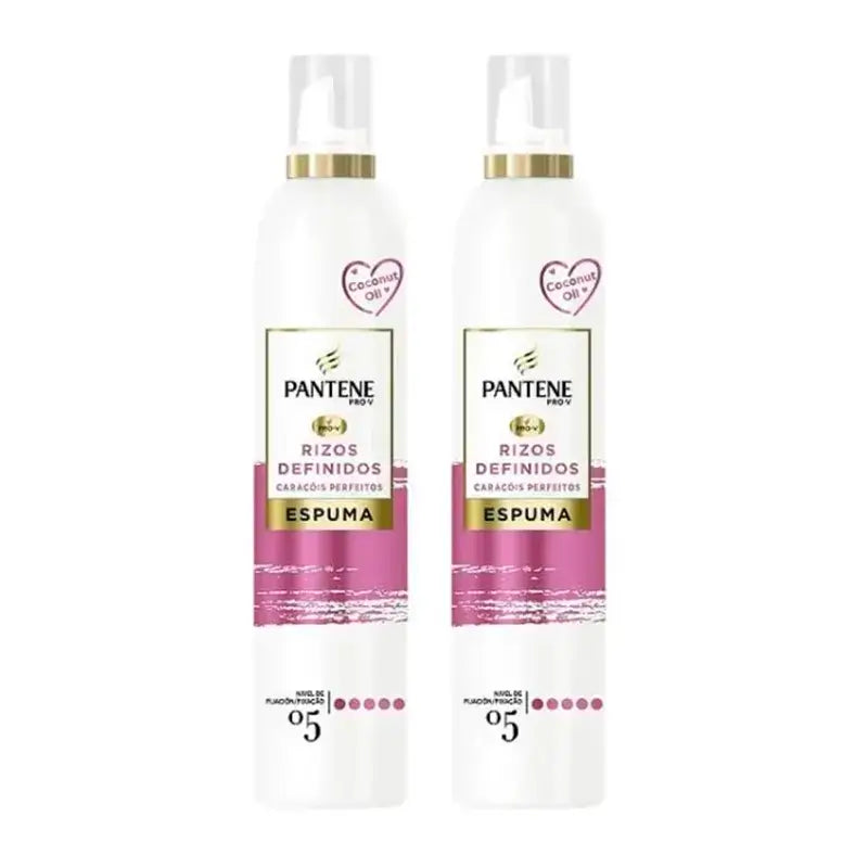 Espuma para o Cabelo Pantene Pro-V Caracóis Perfeitos Nutritiva, Embalagem 2 x 300ml