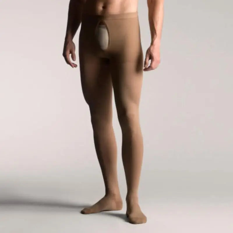 Meia-calça de compressão normal masculina, tamanho médio