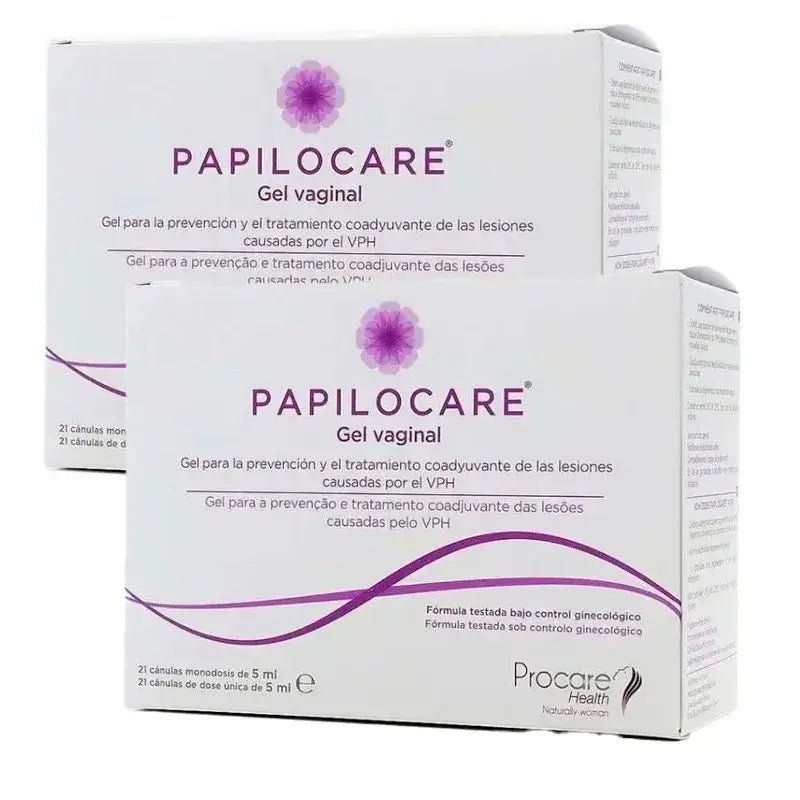 Papilocare Vaginal Gel Pack 2 x 21 Cânulas De 5 Ml